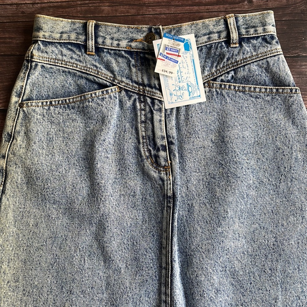 VINTAGE | Indiana Blues acid wash denim midi skirt - Picture 6 of 11